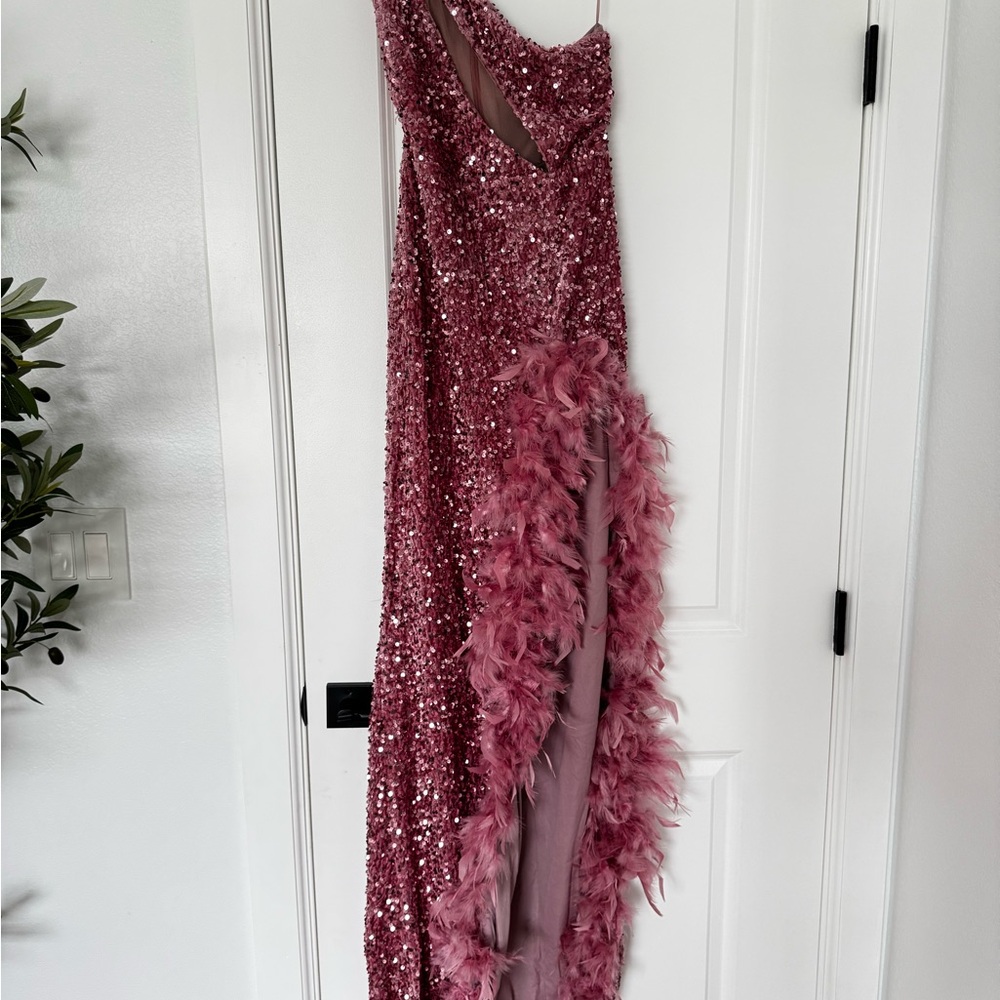 Fashion Nova Luxe Pink Sequin Dress